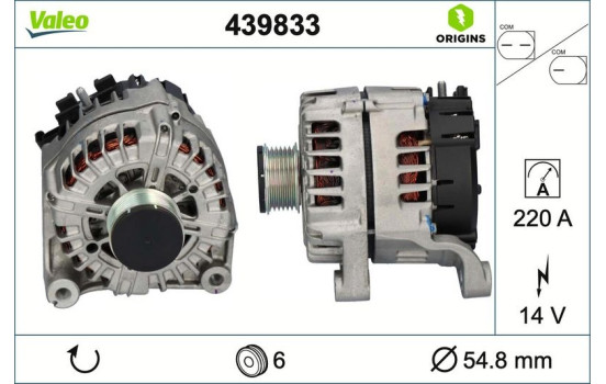 Alternator NEW ORIGINAL PART 439833 Valeo