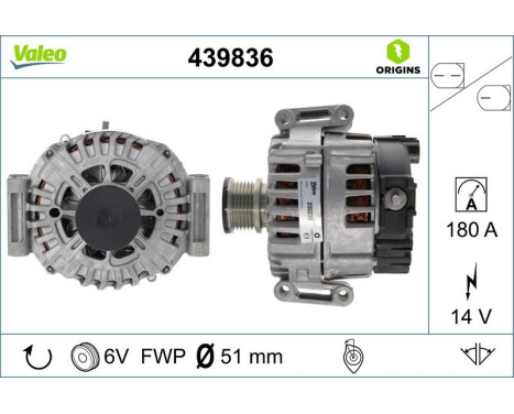 Alternator NEW ORIGINAL PART 439836 Valeo, Image 4