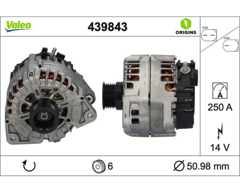 Alternator NEW ORIGINAL PART 439843 Valeo, Image 4