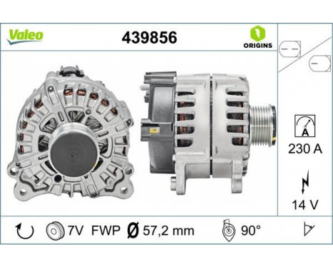 Alternator NEW ORIGINAL PART 439856 Valeo, Image 4