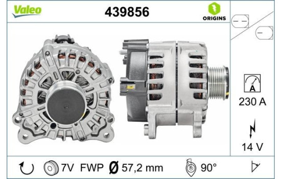 Alternator NEW ORIGINAL PART 439856 Valeo, Image 4