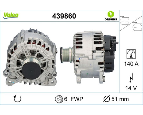 Alternator NEW ORIGINAL PART 439860 Valeo, Image 4
