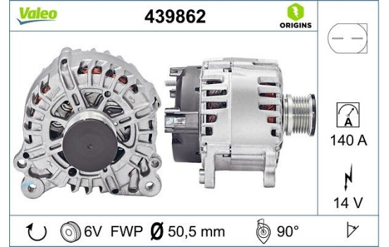 Alternator NEW ORIGINAL PART 439862 Valeo, Image 4