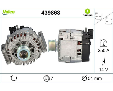 Alternator NEW ORIGINAL PART 439868 Valeo, Image 4