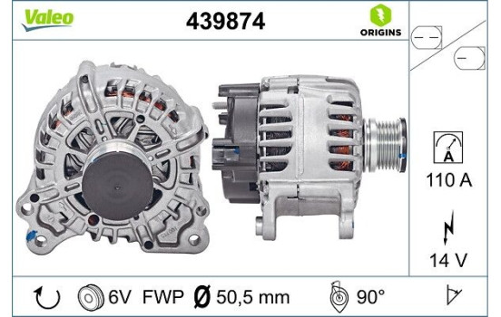 Alternator NEW ORIGINAL PART 439874 Valeo, Image 4