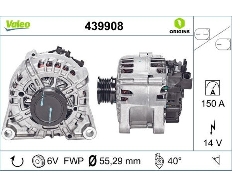 Alternator NEW ORIGINAL PART 439908 Valeo, Image 4