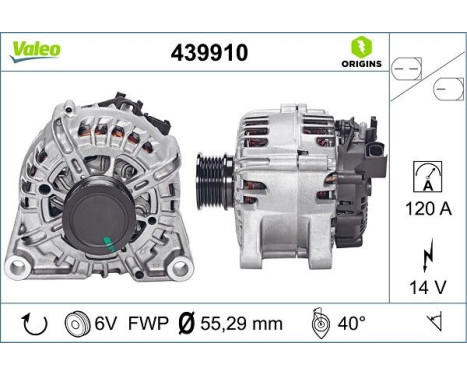 Alternator NEW ORIGINAL PART 439910 Valeo, Image 4