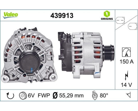 Alternator NEW ORIGINAL PART 439913 Valeo, Image 4