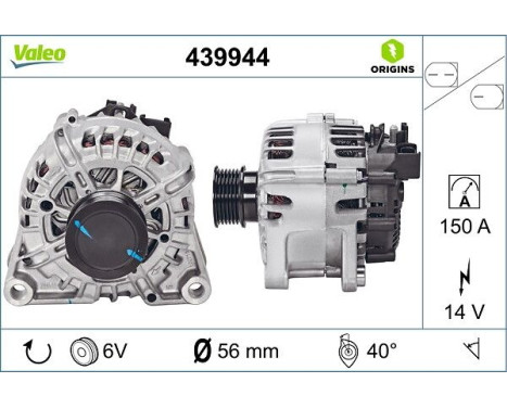 Alternator NEW ORIGINAL PART 439944 Valeo, Image 4