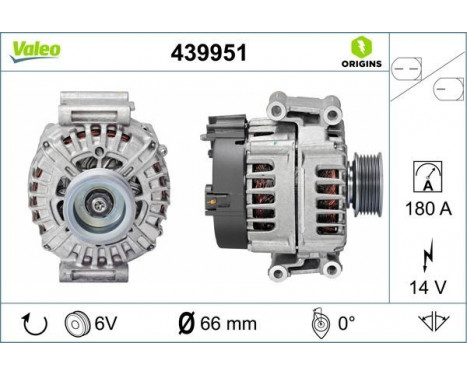 Alternator NEW ORIGINAL PART 439951 Valeo, Image 4