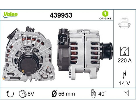Alternator NEW ORIGINAL PART 439953 Valeo, Image 4