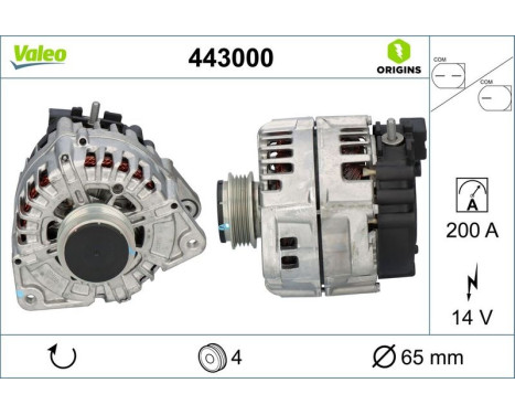 Alternator NEW ORIGINAL PART 443000 Valeo, Image 4