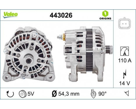 Alternator NEW ORIGINAL PART 443026 Valeo, Image 4