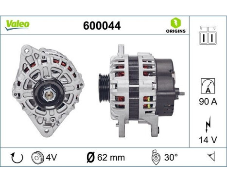 Alternator NEW ORIGINAL PART 600044 Valeo, Image 4