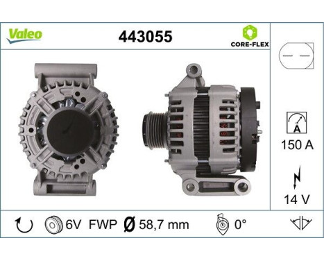 Alternator NEW PART 443055 Valeo, Image 4