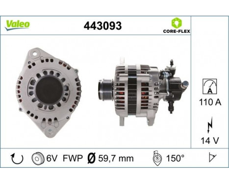 Alternator NEW PART 443093 Valeo