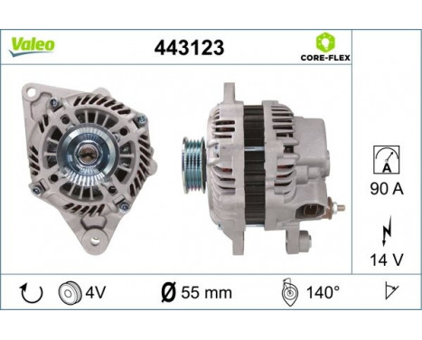 Alternator NEW PART 443123 Valeo