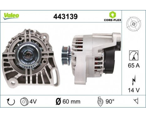 Alternator NEW PART 443139 Valeo