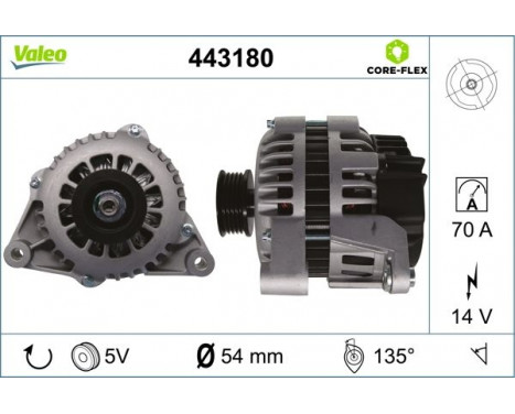 Alternator NEW PART 443180 Valeo, Image 4