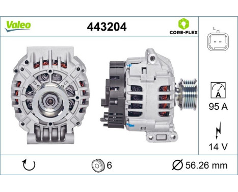 Alternator NEW PART 443204 Valeo