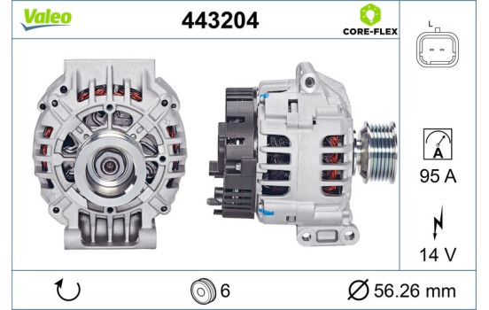 Alternator NEW PART 443204 Valeo