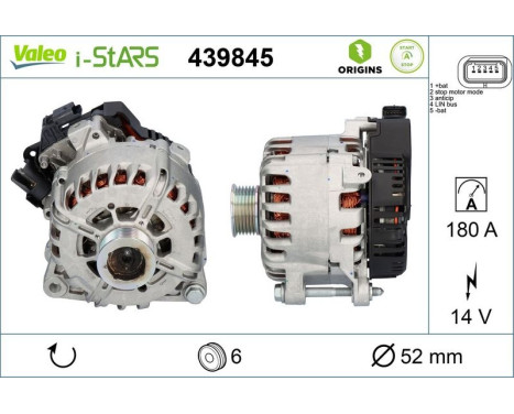 Alternator NEW STOP&START ORIGINAL PART 439845 Valeo