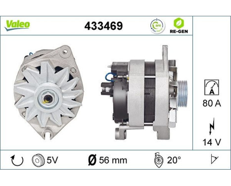 Alternator REMANUFACTURED PREMIUM 433469 Valeo, Image 5