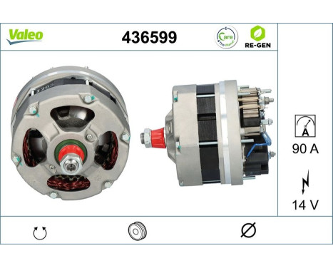 Alternator REMANUFACTURED PREMIUM 436599 Valeo, Image 3