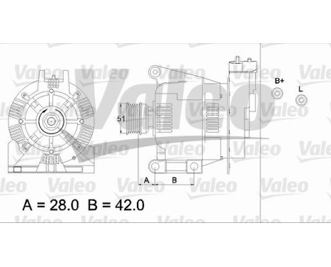 Alternator REMANUFACTURED PREMIUM 436732 Valeo, Image 3
