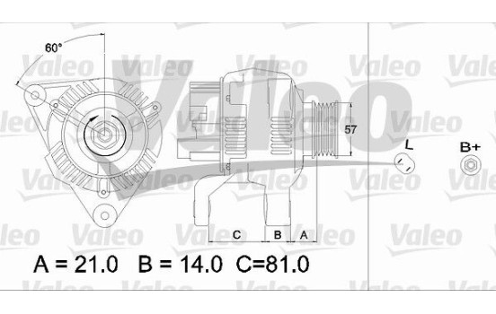 Alternator REMANUFACTURED PREMIUM 437188 Valeo, Image 2