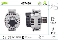 Alternator REMANUFACTURED PREMIUM 437430 Valeo