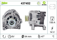 Alternator REMANUFACTURED PREMIUM 437452 Valeo
