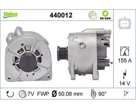 Alternator REMANUFACTURED PREMIUM 440012 Valeo, Image 5