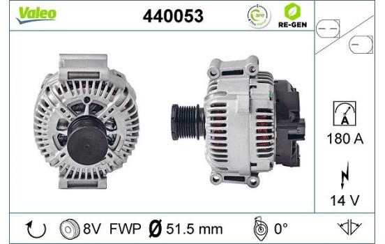 Alternator REMANUFACTURED PREMIUM 440053 Valeo