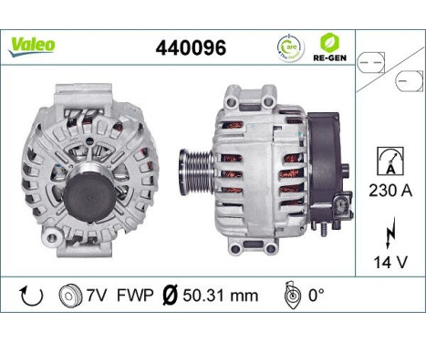 Alternator REMANUFACTURED PREMIUM 440096 Valeo, Image 2