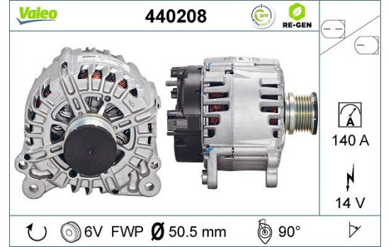 Alternator REMANUFACTURED PREMIUM 440208 Valeo