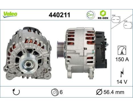 Alternator REMANUFACTURED PREMIUM 440211 Valeo, Image 5