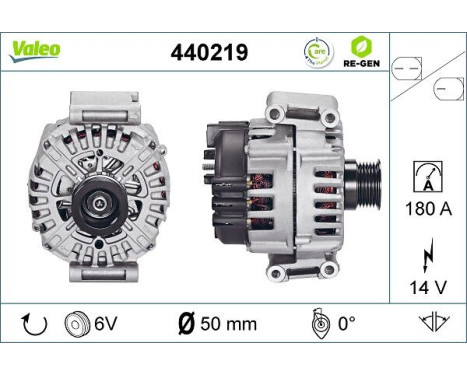 Alternator REMANUFACTURED PREMIUM 440219 Valeo, Image 2