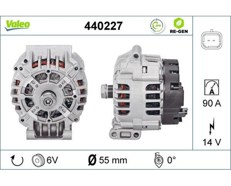 Alternator REMANUFACTURED PREMIUM 440227 Valeo, Image 5