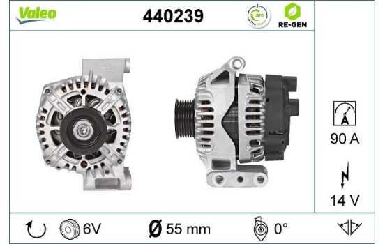 Alternator REMANUFACTURED PREMIUM 440239 Valeo, Image 5