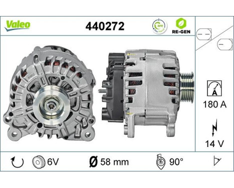 Alternator REMANUFACTURED PREMIUM 440272 Valeo, Image 5