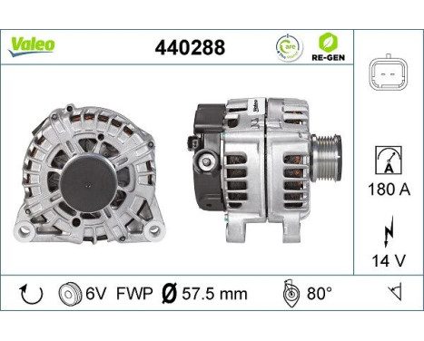 Alternator REMANUFACTURED PREMIUM 440288 Valeo, Image 5