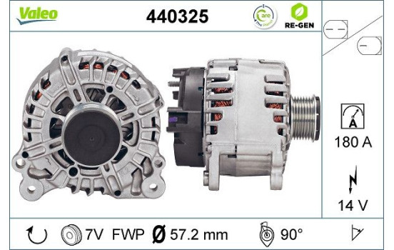 Alternator REMANUFACTURED PREMIUM 440325 Valeo, Image 2