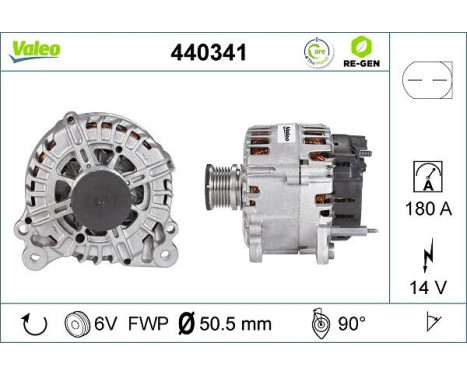 Alternator REMANUFACTURED PREMIUM 440341 Valeo, Image 5