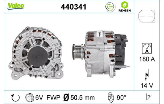 Alternator REMANUFACTURED PREMIUM 440341 Valeo, Image 5
