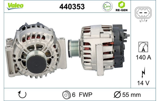 Alternator REMANUFACTURED PREMIUM 440353 Valeo, Image 5