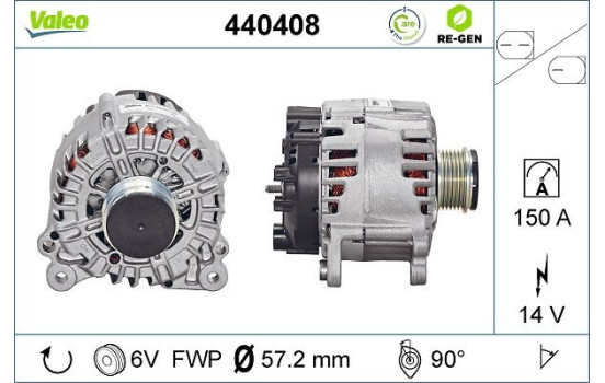 Alternator REMANUFACTURED PREMIUM 440408 Valeo