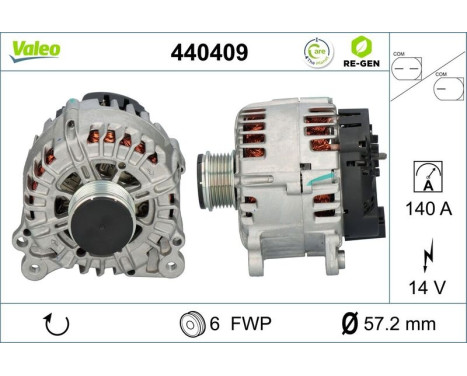 Alternator REMANUFACTURED PREMIUM 440409 Valeo, Image 5