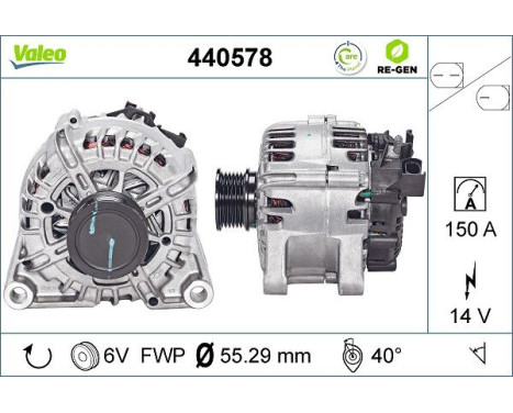 Alternator REMANUFACTURED PREMIUM 440578 Valeo, Image 3