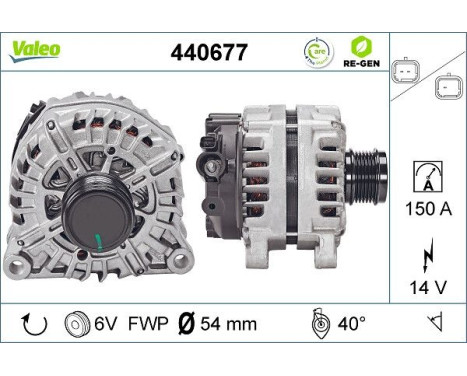 Alternator REMANUFACTURED PREMIUM 440677 Valeo, Image 2